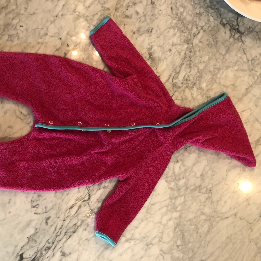 Zutano 6 mo Pink Fleece Elf Suit